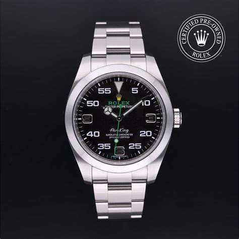 rolex certified pre-owned air-king 40 mm|rolex air king date price.